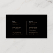 Carte De Visite Toile d'araignée élégante (Dos)