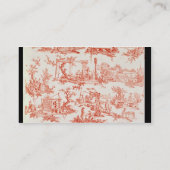 Carte De Visite Toile de Jouy, illustrant les processus du manuf (Dos)