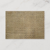 Carte De Visite Toile de jute (Dos)