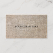 Carte De Visite Toile élégante vintage (Dos)