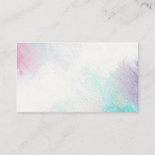 Carte De Visite Toile peinte (Dos)