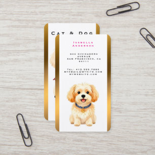 Carte De Visite Toilettage d'animaux de compagnie Collection Luxue