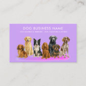 Carte De Visite Toilettage de chien à l'aquarelle (Devant)