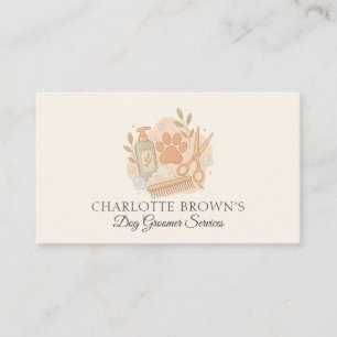 Carte De Visite Toilettage de chiens Soins pour animaux Toiletteur
