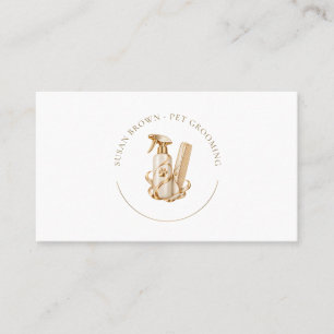 Carte De Visite Toilettage Élégant pour Animaux