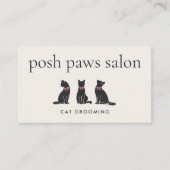 Carte De Visite Toilettage moderne pour chats neutre (Devant)