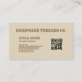 Carte De Visite Toilette en terre cuite (Dos)