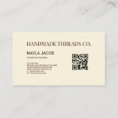 Carte De Visite Toilette en terre cuite (Dos)