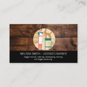 Carte De Visite Toiletteur de soins aux animaux Services de soin