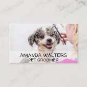 Carte De Visite Toiletteur pour Animaux | Coupe de Cheveux pour Ch (Devant)