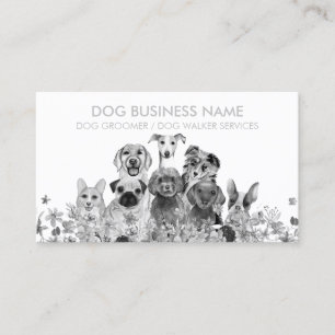 Carte De Visite Toiletteur pour chiens Boutique de garde d'animaux