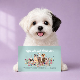Carte De Visite Toiletteur pour chiens Soins aux animaux Rendez-vo