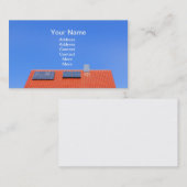 Carte De Visite Toit avec panneaux solaires (Devant / Derrière)