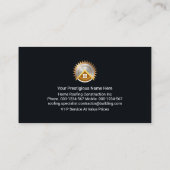 Carte De Visite Toit créatif en or (Dos)