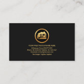 Carte De Visite Toit Creative Gold Handyman Outils Rénovation (Dos)