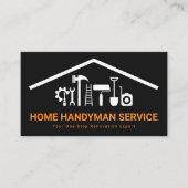 Carte De Visite Toit Creative Handyman Tools Building (Devant)