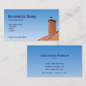 Carte De Visite Toit de charpentier (Devant / Derrière)