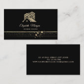 Carte De Visite Toit de la maison de Parties scintillant de bandes (Devant / Derrière)