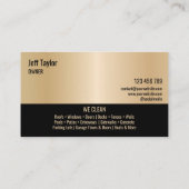 Carte De Visite Toit de lavage à pression professionnel (Dos)