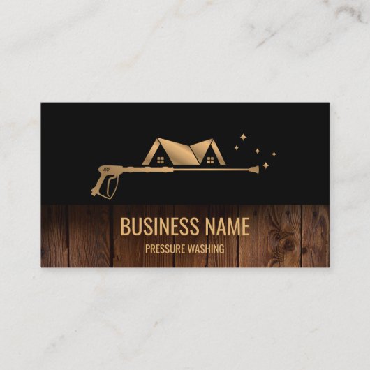 Carte De Visite Toit de lavage à pression professionnel (Devant)