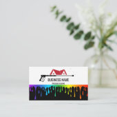 Carte De Visite Toit de lavage à pression professionnel (Debout devant)