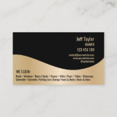 Carte De Visite Toit de lavage à pression professionnel (Dos)