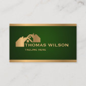 Carte De Visite Toit de menuiserie de construction professionnelle (Devant)