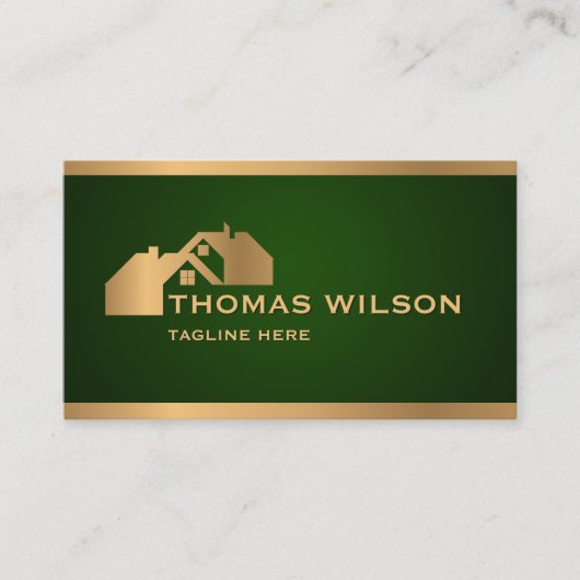 Carte De Visite Toit de menuiserie de construction professionnelle (Devant)