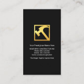 Carte De Visite Toit d'outils de bricolage professionnel Creative (Dos)