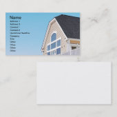 Carte De Visite toit et extérieur d'un bâtiment moderne (Devant / Derrière)