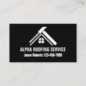 Carte De Visite Toit Handyman Réparation de la construction toitur (Devant)