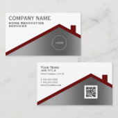 Carte De Visite Toit minimaliste professionnel  (Devant / Derrière)