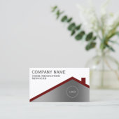 Carte De Visite Toit minimaliste professionnel  (Debout devant)