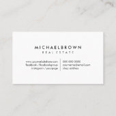 Carte De Visite Toit noir (Dos)