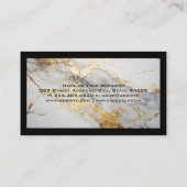 Carte De Visite Toit Or | Logo de la maison | Immobilier (Dos)