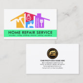 Carte De Visite Toit pour outils de bricolage créatif (Devant / Derrière)