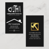 Carte De Visite Toit pour outils de bricolage professionnels (Devant / Derrière)