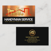 Carte De Visite Toit pour outils en cuivre manuel (Devant / Derrière)