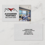Carte De Visite Toit | Professionnel immobilier (Devant / Derrière)