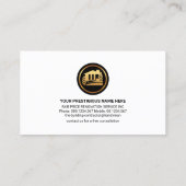 Carte De Visite Toit Rouge Avec Outils Handyman (Dos)