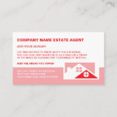 Carte De Visite Toit Tops, Réalisateur, Agent immobilier (Dos)