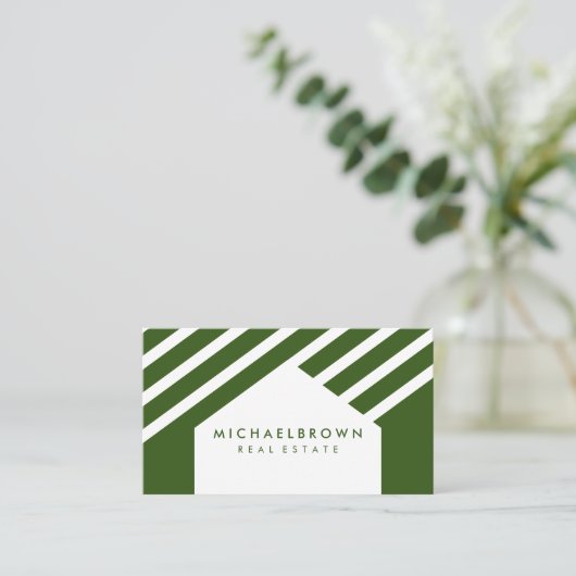 Carte De Visite Toit vert (Debout devant)