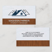 Carte De Visite Toits résidentiels | Mur en bois (Devant / Derrière)