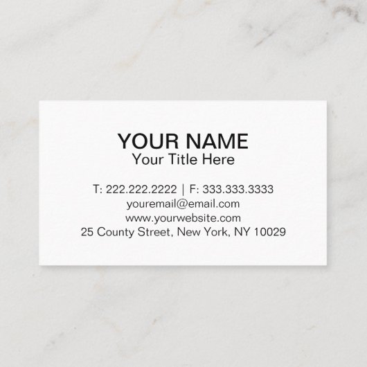 Carte De Visite toiture (Dos)