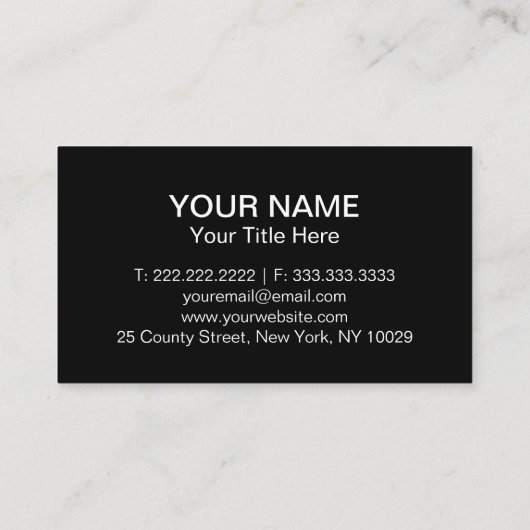 Carte De Visite toiture (Dos)