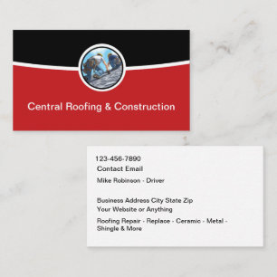 Carte De Visite Toiture & Construction Moderne Cool