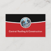 Carte De Visite Toiture & Construction Moderne Cool (Devant)