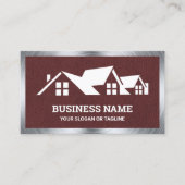 Carte De Visite Toiture en Cuir Brown (Devant)