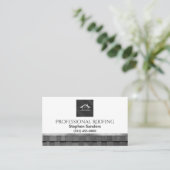 Carte De Visite Toiture professionnelle en or Shingles Constructio (Debout devant)