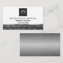 Carte De Visite Toiture professionnelle en or Shingles Constructio